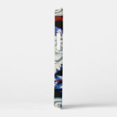 ELEGANTE KUNST-DECO-FLORALE, BLAUE WEISSE ROSEN IN Case-Mate iPhone HÜLLE (Rückseite / Rechts)