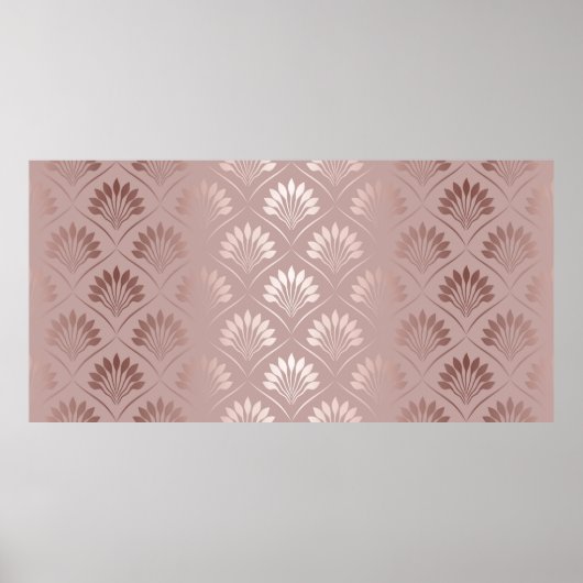 Elegante Kunst Deko Gold Gitter Muster (Vorne)