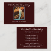 Elegante Kunst-Deko-Mode Visitenkarte (Vorne/Hinten)