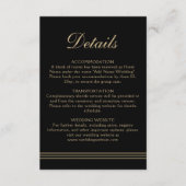 Elegante Kunst, Dichtung und Musik Begleitkarte (Vorderseite)