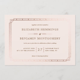 Elegante Kunst, Dichtung und Musik Einladung