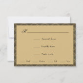 Elegante Kunst, Dichtung und Musik Einladung (Rückseite)