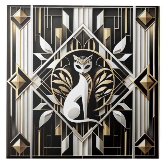 Elegante Kunst, Dichtung und Musik Fliese (Vorderseite)