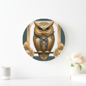 Elegante Kunst, Dichtung und Musik Große Wanduhr (Zuhause)