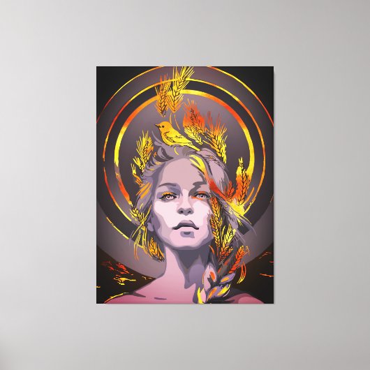 Elegante Kunst, Dichtung und Musik Leinwanddruck (Vorderseite)