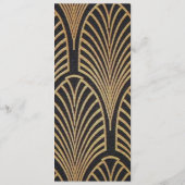 Elegante Kunst, Dichtung und Musik Menükarte (Rückseite)