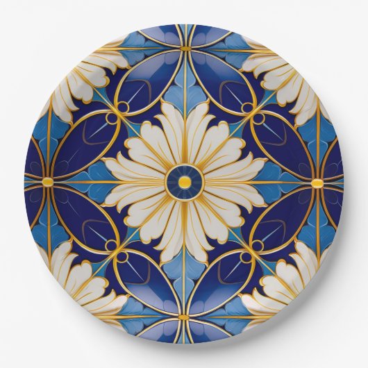 Elegante Kunst, Dichtung und Musik Pappteller (Vorderseite)