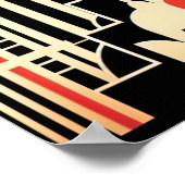 Elegante Kunst, Dichtung und Musik Poster (Ecke)