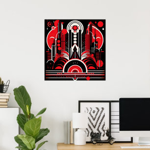 Elegante Kunst, Dichtung und Musik Poster