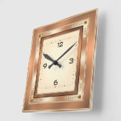 Elegante Kunst, Dichtung und Musik Quadratische Wanduhr (Winkel)