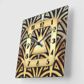 Elegante Kunst, Dichtung und Musik Quadratische Wanduhr (Winkel)