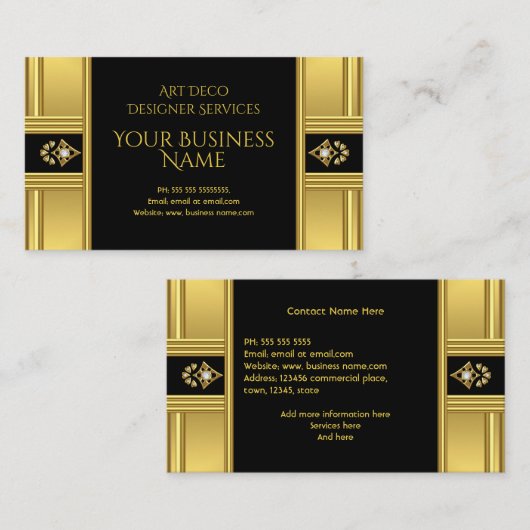 Elegante Kunst, Dichtung und Musik Visitenkarte (Vorne/Hinten)