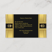 Elegante Kunst, Dichtung und Musik Visitenkarte (Rückseite)