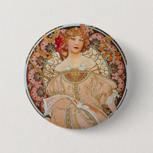Elegante Kunst Nouveau Button
