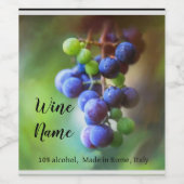 Elegante Kunst Weinetikett (Einzelnes Label)