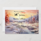 Elegante künstlerische Erwachsenenbildung Winter G Einladung (Vorderseite)