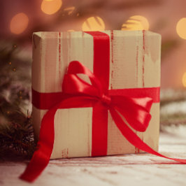 Elegante Künstlerische Golden Brushstrikes Dunkelr Geschenkpapier