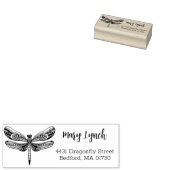 Elegante künstlerische Rücksendeadresse Gummistempel (Stempel)