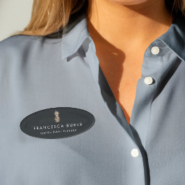 Elegante Kupfer-Ananas Namenschild