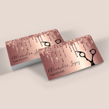 Elegante Kupfer Rose Gold Glitzer Tropfen Haarstyl