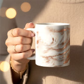 Elegante Kupfer-Rose Kaffeetasse