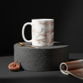 Elegante Kupfer-Rose Kaffeetasse