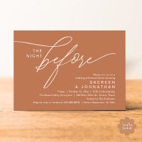 Elegante Kupfer-Schrift Hochzeitsprobe-Dinner