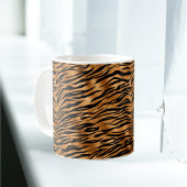 Elegante Kupfer Tiger Animal Print Kaffeetasse