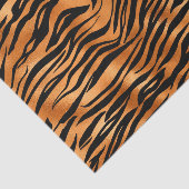 Elegante Kupfer Tiger Animal Print Seidenpapier (Ausschnitt)