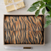 Elegante Kupfer Tiger Animal Print Seidenpapier (Geschenk)