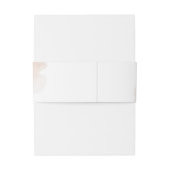 Elegante Kupfer- und bordeauxfarbene Blume Grünpfl Einladungsbanderole (Rückseitenbeispiel)