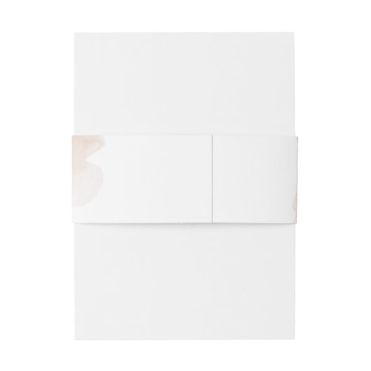 Elegante Kupfer- und bordeauxfarbene Blume Grünpfl Einladungsbanderole (Rückseitenbeispiel)