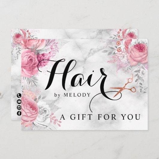 Elegante Kupferschere aus Rose (Vorne/Hinten)