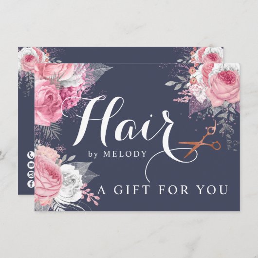 Elegante Kupferschere aus Rose (Vorne/Hinten)