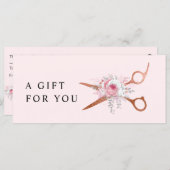 Elegante Kupferschere aus Rose (Vorne/Hinten)