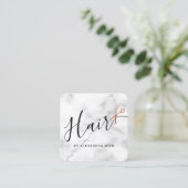 Elegante Kupferschere aus Rose Quadratische Visitenkarte (Stehend Vorderseite)