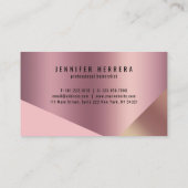 Elegante Kupferschere aus Rose Visitenkarte (Rückseite)