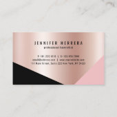 Elegante Kupferschere aus Rose Visitenkarte (Rückseite)