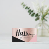 Elegante Kupferschere aus Rose Visitenkarte (Stehend Vorderseite)