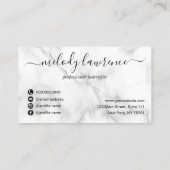 Elegante Kupferschere aus Rose Visitenkarte (Rückseite)