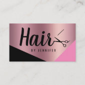 Elegante Kupferschere aus Rose Visitenkarte (Vorderseite)