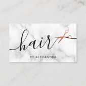 Elegante Kupferschere aus Rose Visitenkarte (Vorderseite)