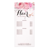 Elegante Kupferschere aus Rose Werbekarte (Hinten)