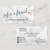 Elegante Kupferschere-Rose Empfehlungskarte (Vorne/Hinten)