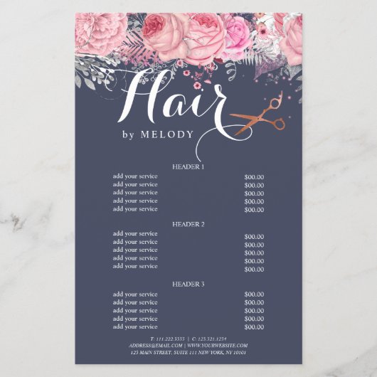 Elegante Kupferschere-Rose Flyer (Vorne)