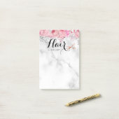 Elegante Kupferschere-Rose Post-it Klebezettel (Auf Schreibtisch)