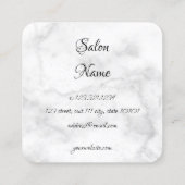 Elegante Kupferschere-Rose Quadratische Visitenkarte (Rückseite)