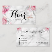 Elegante Kupferschere-Rose Terminkarte (Vorne/Hinten)