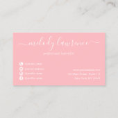 Elegante Kupferschere-Rose Visitenkarte (Rückseite)