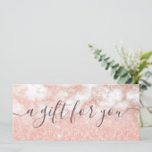 Elegante Kupferschminke-Rose Gold Glitzer Makeup-K (Stehend Vorderseite)